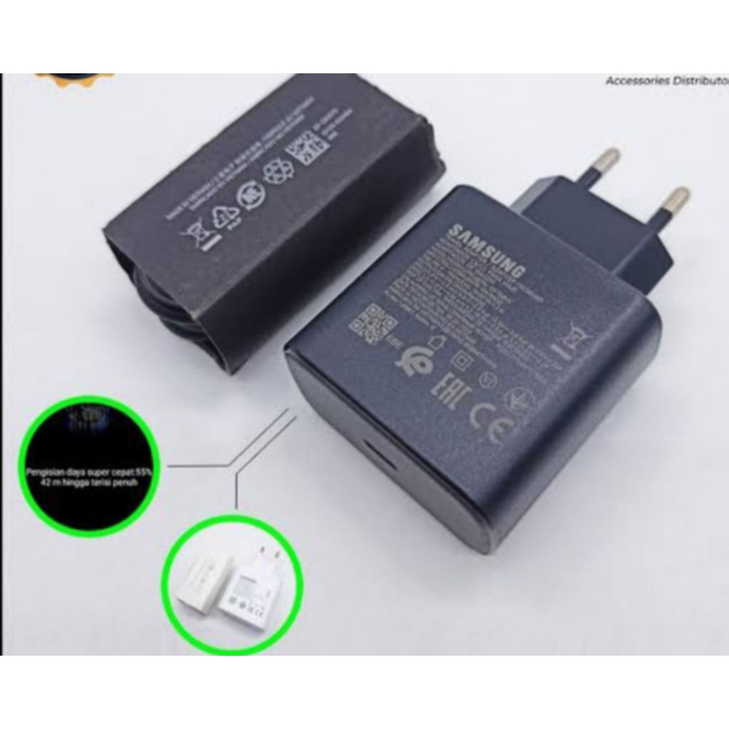 ที่ชาร์จ SAMSUNG 45W ดั้งเดิม (NON PACK) C ถึง C TC Casan Adaptor Charger Samsung 45W Fast Charging