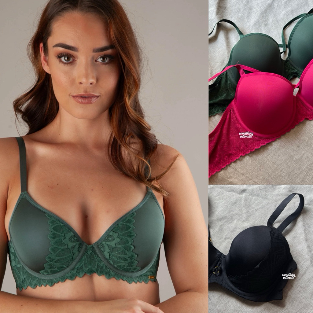 [JUMBO CUP] SAPPH Flora Comfort Lightly Cushion Silky Touch Bra / Thin Foam Pushup Bra Big Size Jumb