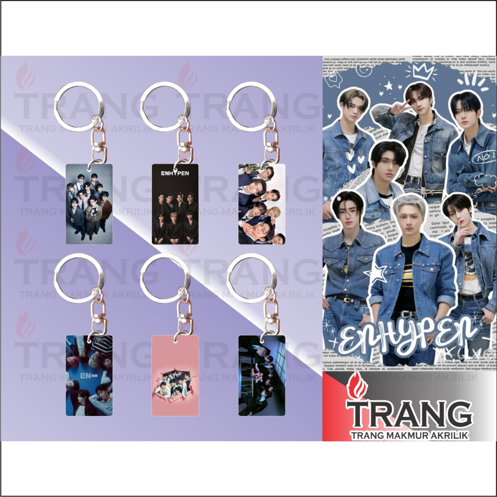 GANTUNGAN Enhypen พวงกุญแจอะคริลิค/ พวงกุญแจอะคริลิค Enhypen
