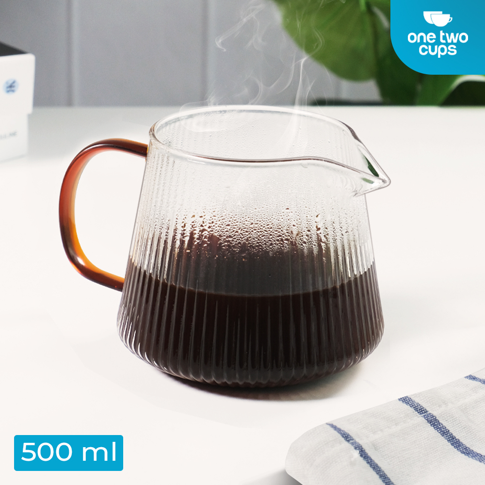 Coffee Dripper v60 / Dripper v60 500ml โปร่งใส / เซิร์ฟเวอร์กาแฟ V60 กาน้ําชาเครื่องชงกาแฟ borosilic