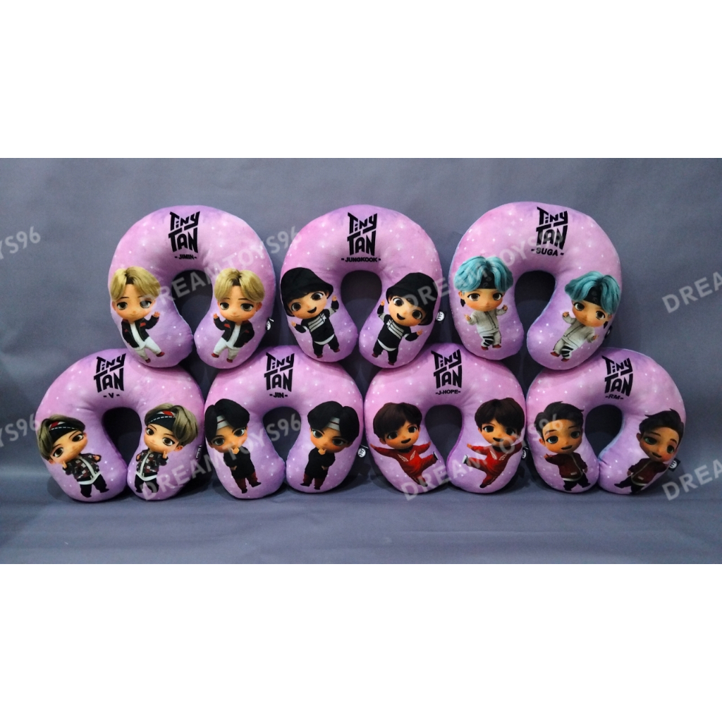 DREAMTOYS96 หมอนรองคอเกาหลี ตุ๊กตาจินจิ๋วแทน rm jungkook jhope
