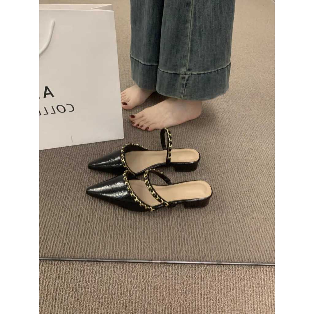ABSshoes SM 09 รองเท้าแตะรัดส้น bapau mules yunita 3cm