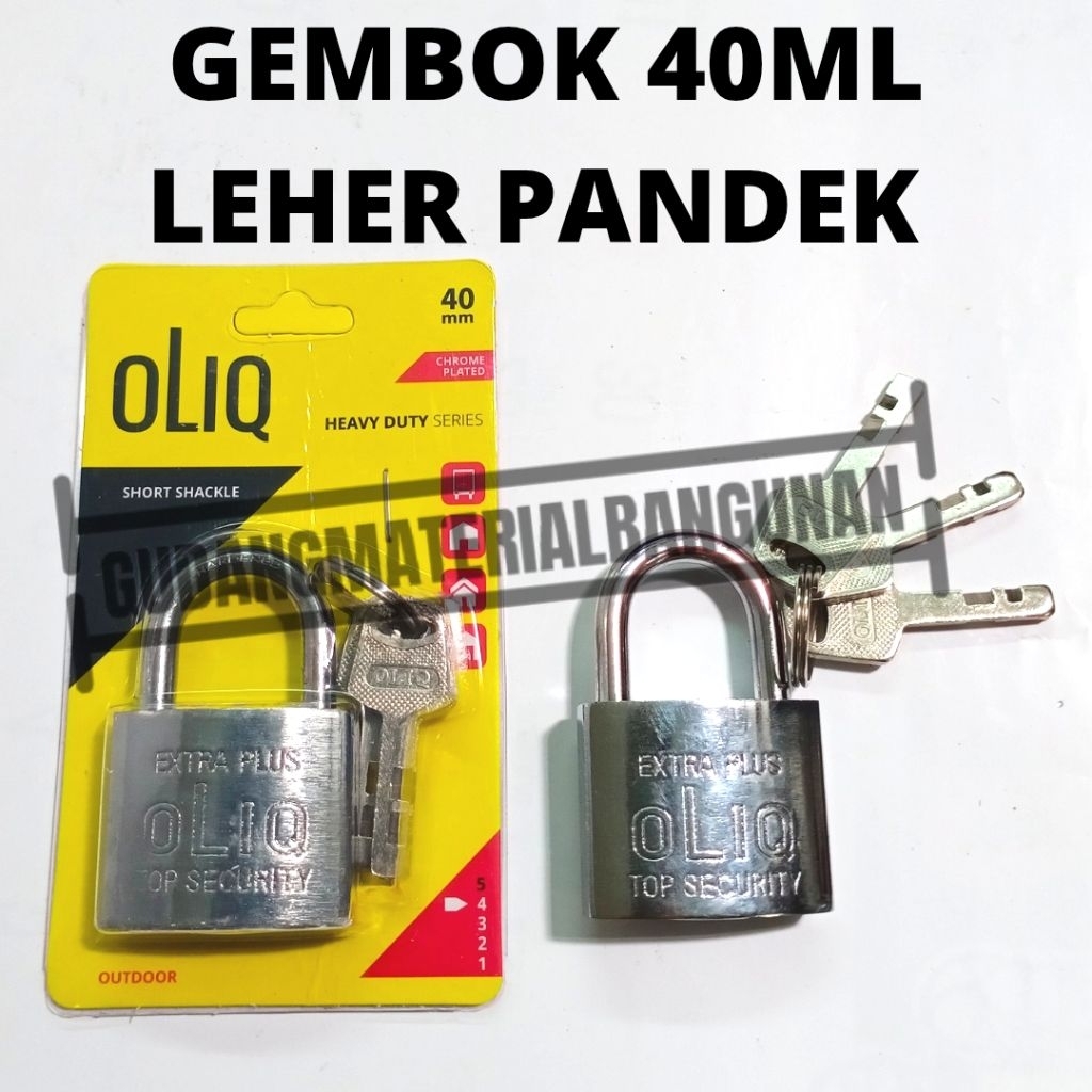 กุญแจคอสั้น 40 มม. OLIQ YSK GRT