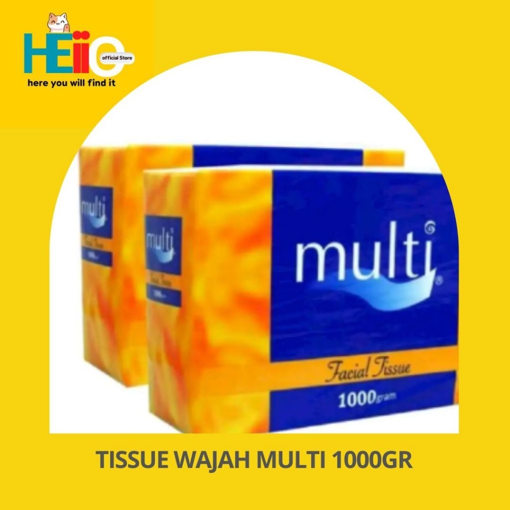 Tessa MULTI Facial Tissa 1000g [1kg] - กระดาษเช็ดหน้าขนาดจัมโบ้