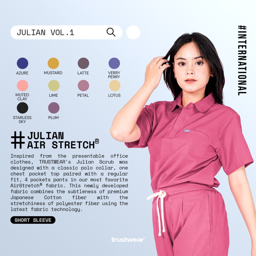 [สครับ Julian] Doctors Scrub/Set OKA OK Nurse/Doctor Short Sleeve Scrub Pants I [ส่งออก]