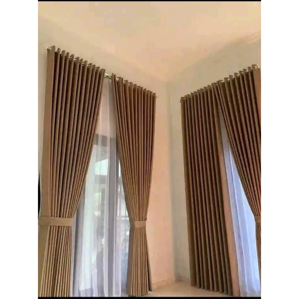 BLACKOUT CURTAINS 12 WAVES/24 HOLES SMOKING/LARGE WINDOW CURTAINS/ROOM FITRING/ROOM ADHESIVE
