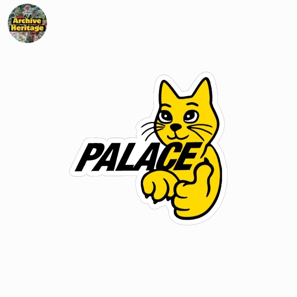 Palace Skateboards สติ๊กเกอร์สตรีทคิตตี้แมวนําโชค