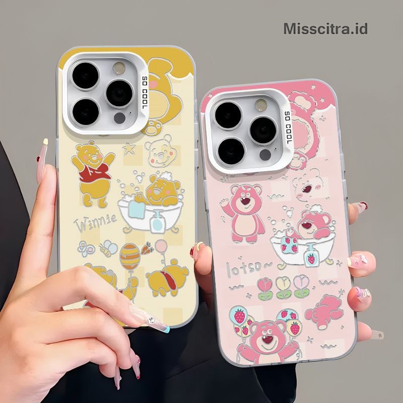 SOFTCASE สําหรับ OPPO RENO 4 4F 5 5F 6 7 8T 10 11 11F 12F 14 PRO 4G 5G MOTIF HAPPY CUTE BEAR BATH TI