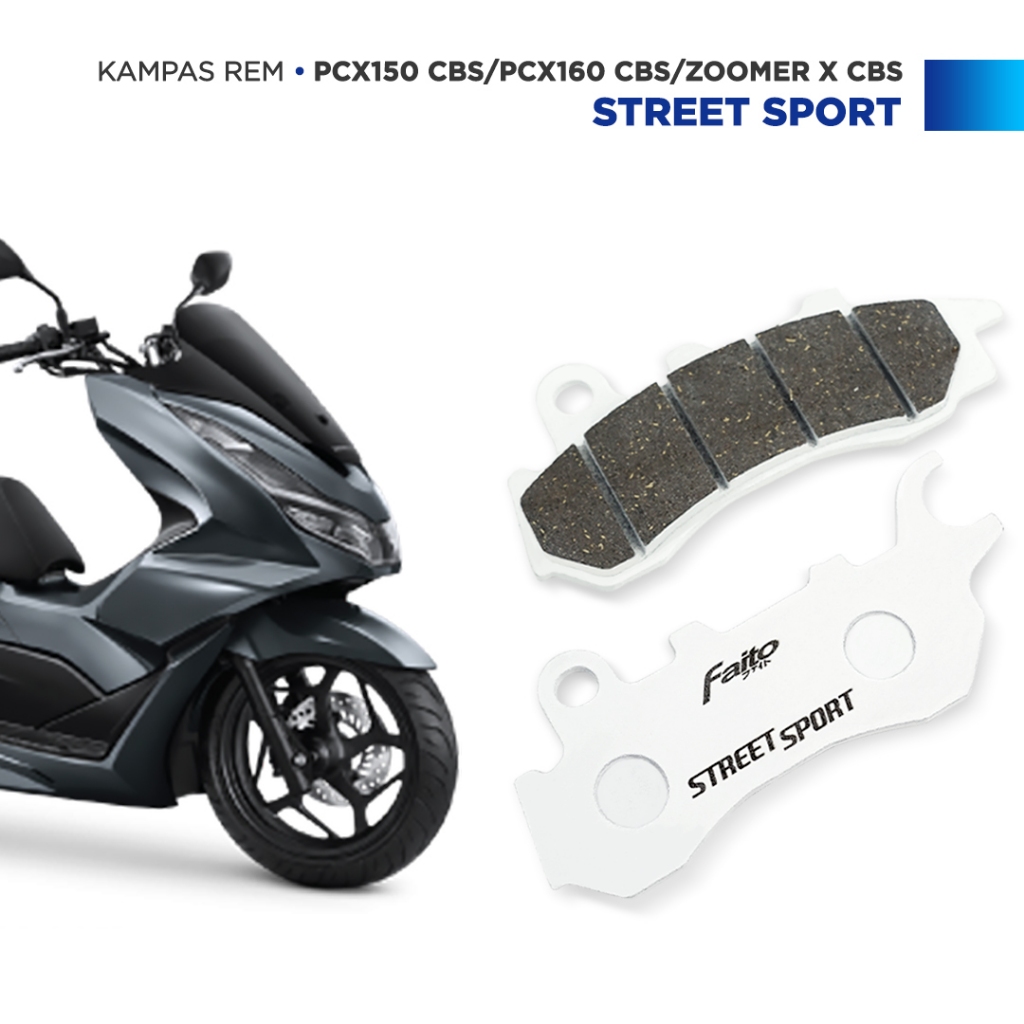 Fanto ผ้าเบรค ผ้าเบรคหน้า PCX 150L CBS / PCX 160 CBS / ADV 150 CBS / ADV 160 CBS STREET SPORT
