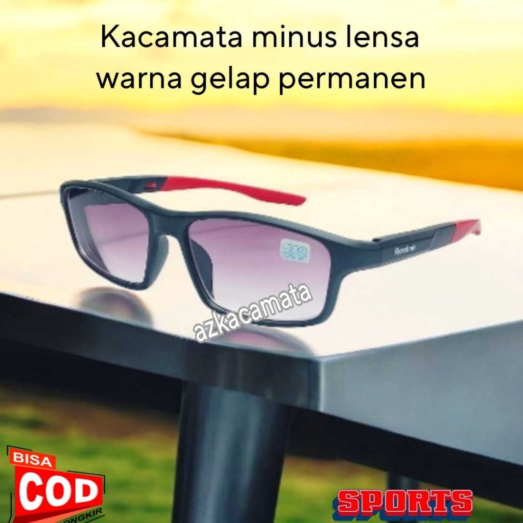 แว่นลบเลนส์รุ่น Hokka สีถาวร สปอร์ตเฟรม เท้า แถมกล่อง เช็ดและสเปรย์