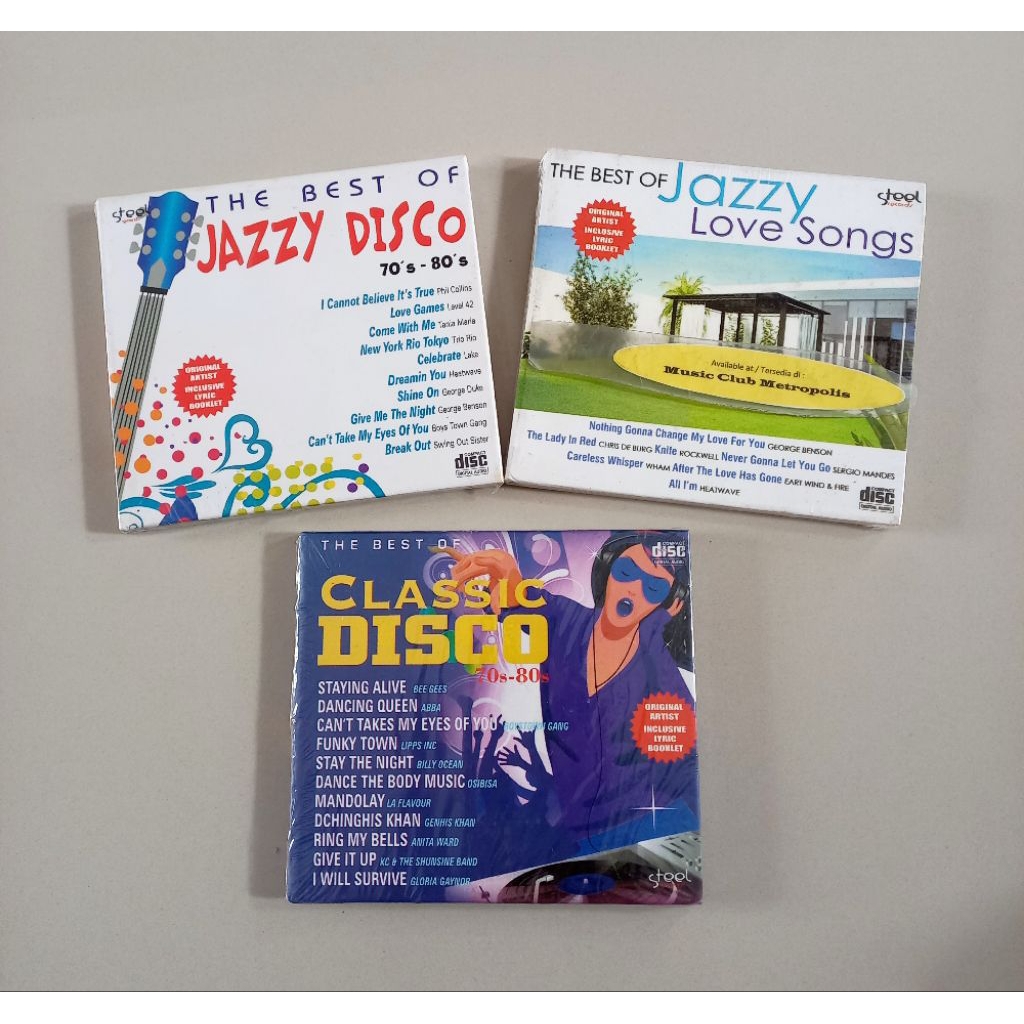 CD VA- THE BEST JAZZY DISCO 70S - 80S / ที่ดีที่สุดของ JAZZY LOVE SONGS/THE BEST OF CLASSIC DISCO (P