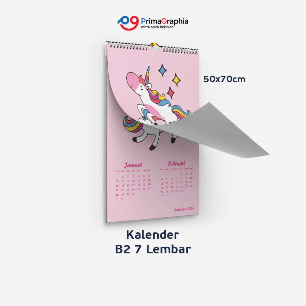 B2 Wall Calendar 7 แผ่น