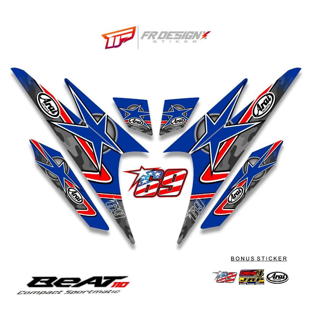 HONDA BEAT CARBON / MTF HAYDEN LAGUNA / FR DESIGNX / แถบดัดแปลง
