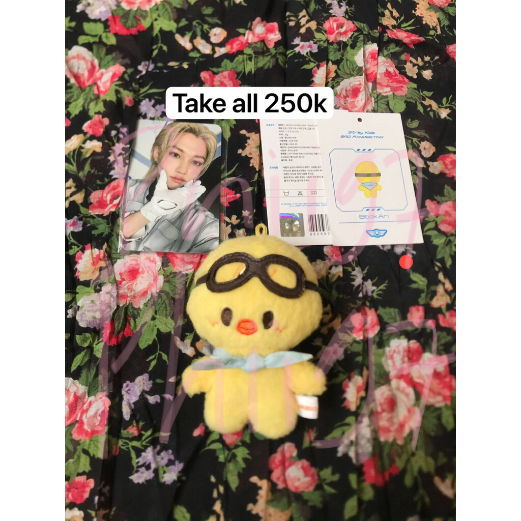 Plushie Skzoo bbokari 10cm md นักบินพร้อมนักบิน pob felix