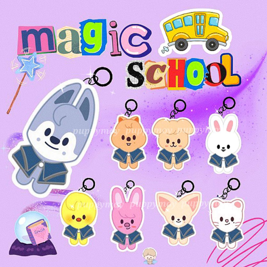 GANTUAN READ DESK BEFORE CO SKZOO KEYCHAIN STRAY KIDS SKZ KEY CHAIN OFFICIAL STORE KEY RING BAG CHAR