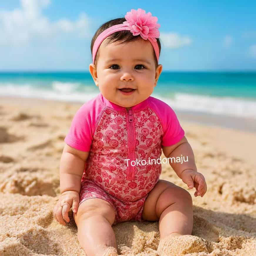 Y05-10 ชุดว่ายน้ําป้องกันรังสียูวีสําหรับเด็กผู้หญิง