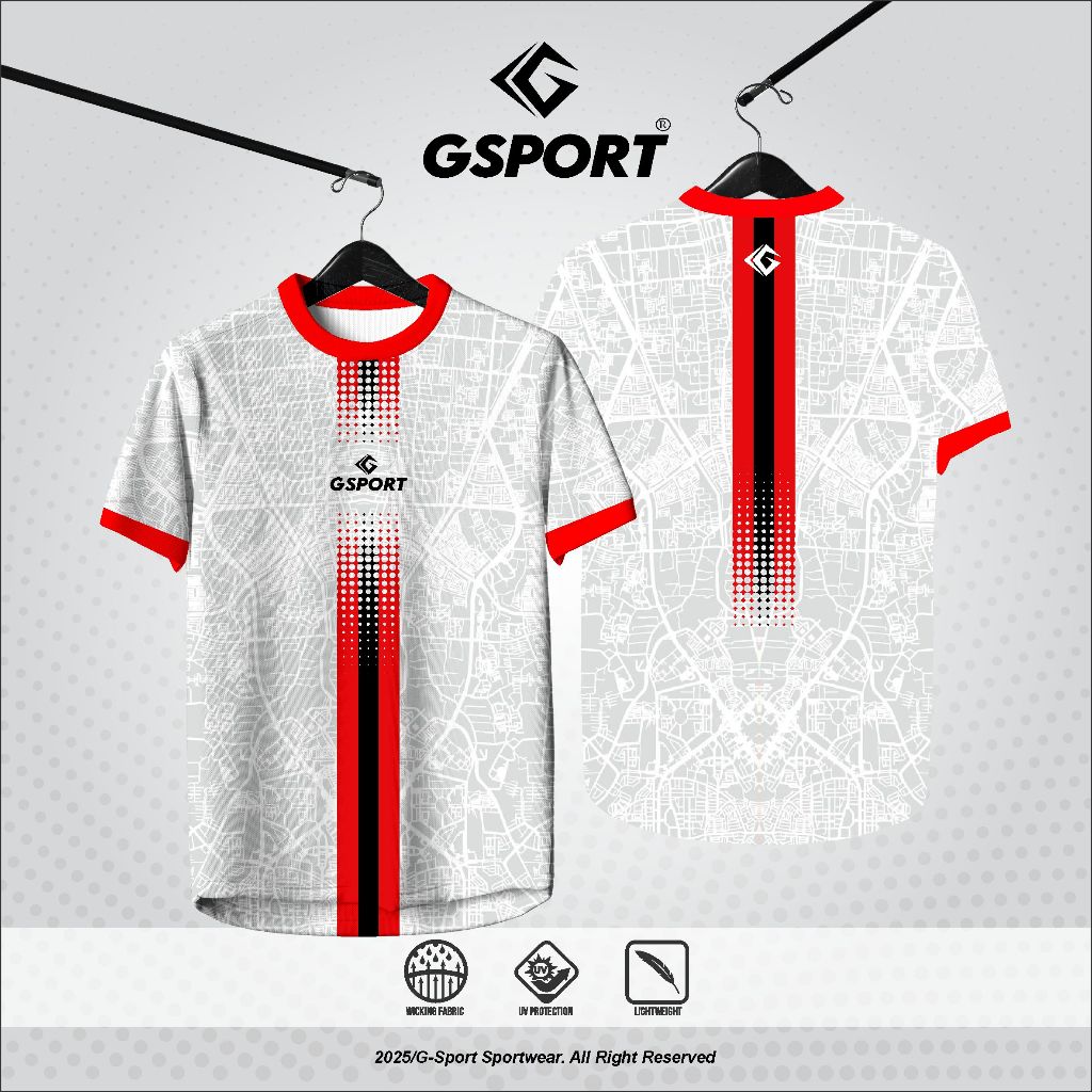 GSPORT City Running พิมพ์เต็มคําขอฟรีการออกแบบเสื้อวิ่งแบบกําหนดเองระดับพรีเมียม RUNNING JERSEY