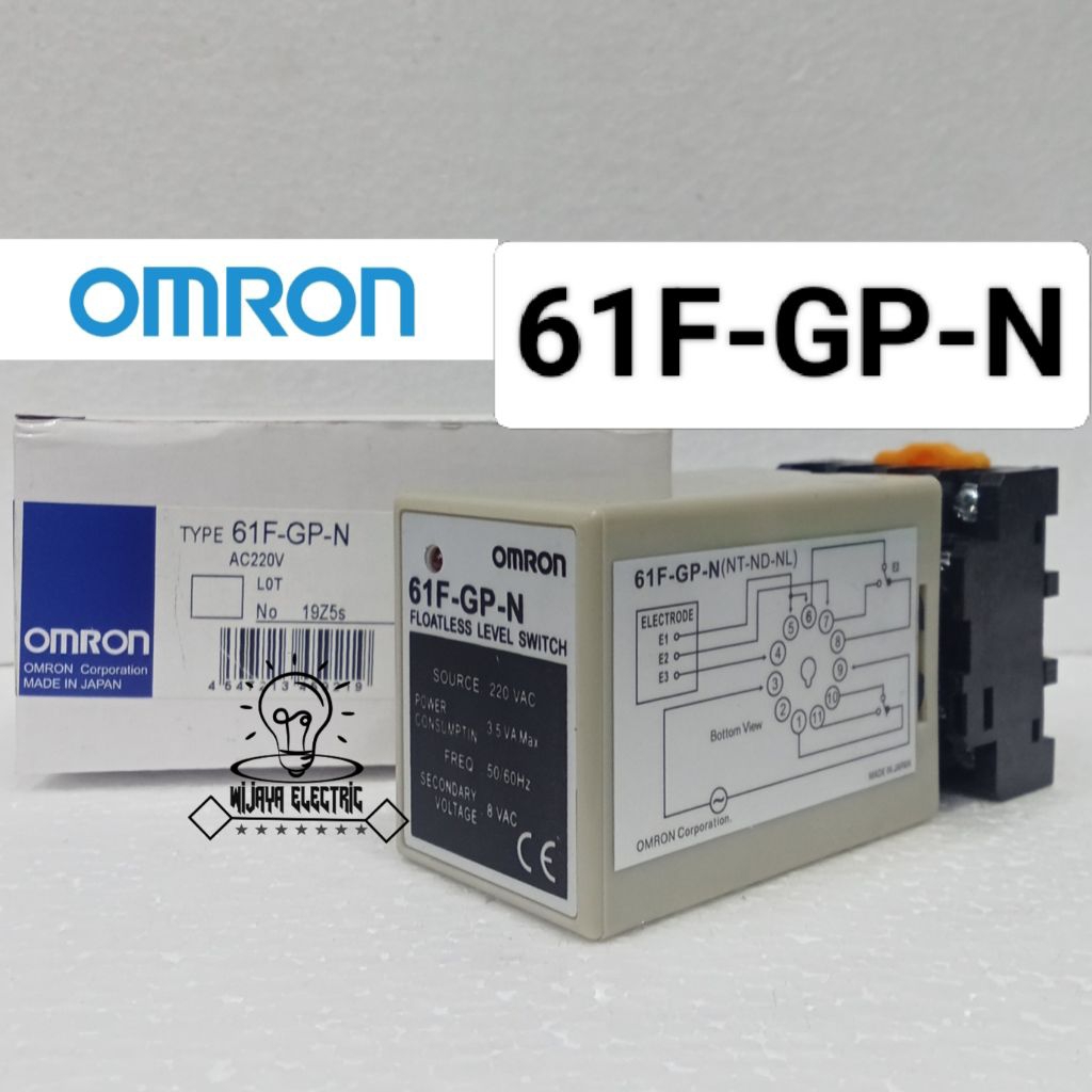 Omron 61F-GP-N 61FGPN สวิตช์ระดับลอย 220v พร้อมซ็อกเก็ต
