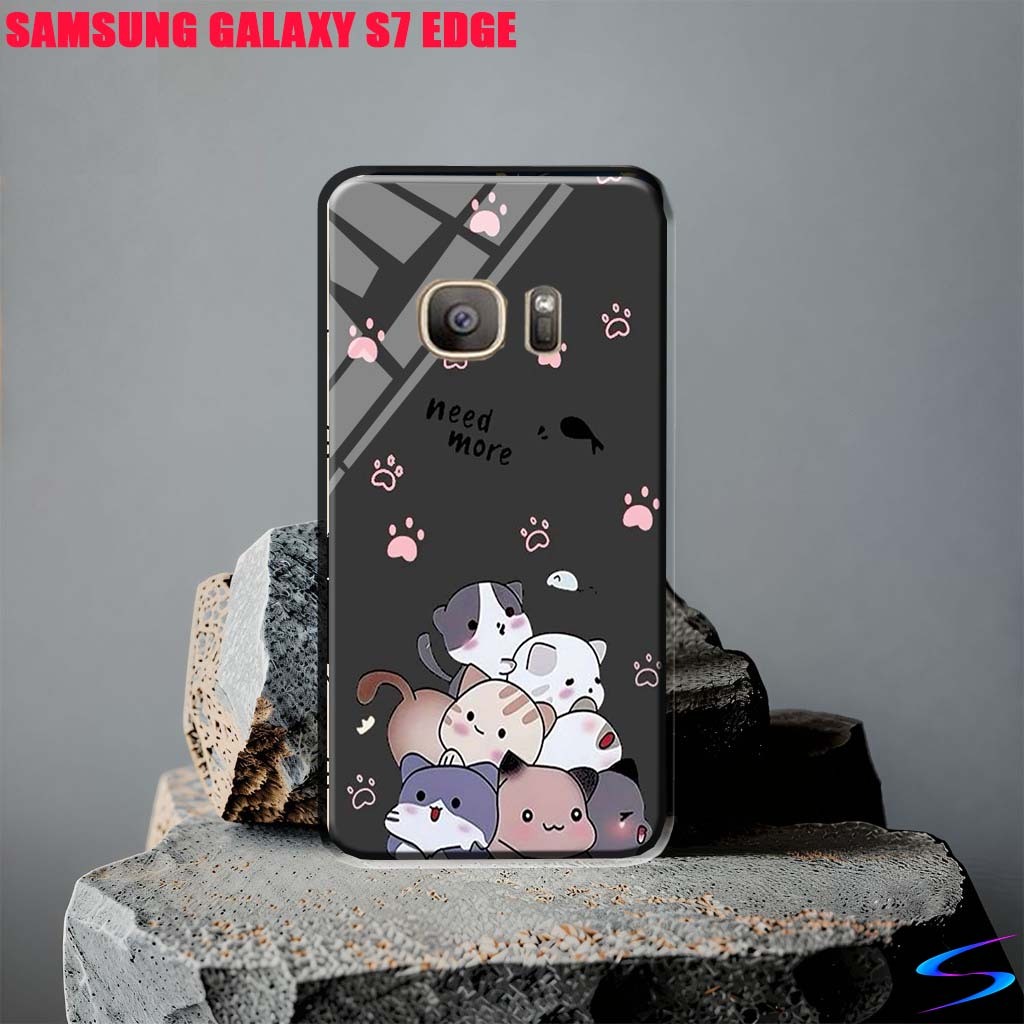 HP ล่าสุด SAMSUNG GALAXY S7 EDGE CASE (CAT) - เคสโทรศัพท์ - Sheishore - Phone Case - Phone Softcase 