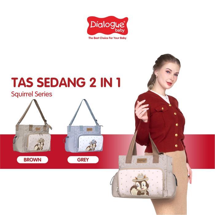 DIALOGUE BABY Medium BABY Bag 2IN1 Squirrel Series DGT7337 กระเป๋าผ้าอ้อม