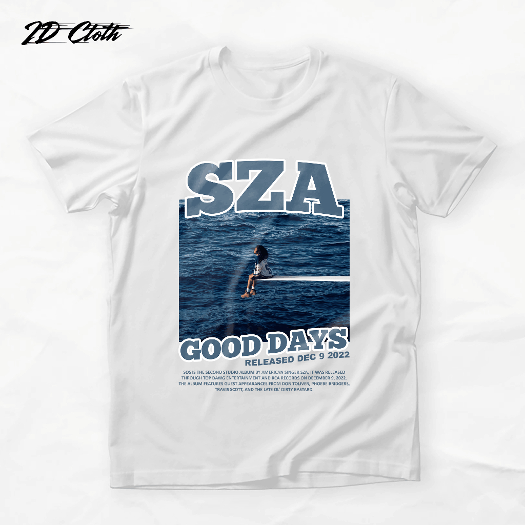 JD Cloth SZA Regular Fit Cotton T-Shirt Mens and Womens Short Sleeve Distro T-Shirt Top