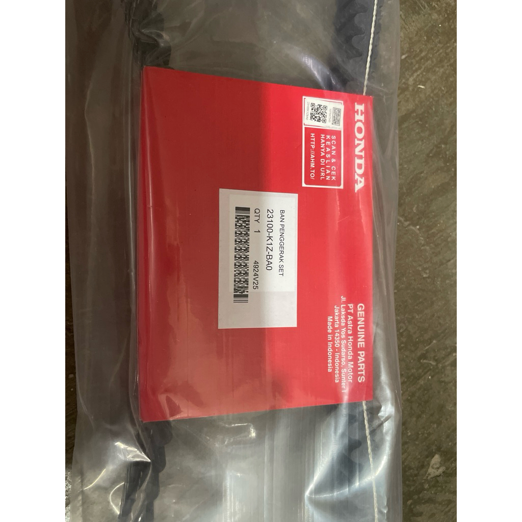 23100-K1Z-BA0 HGP AHM 100% ORIGINAL BELT DRIVE V BELT PCX 160 ADV 160 23100K1ZBA0