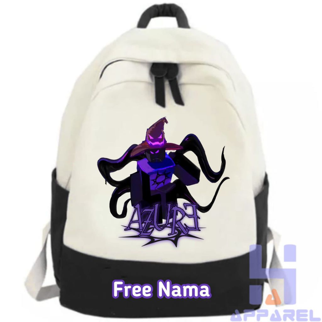 AZURE KILLER FORSAKEN ROBLOX CHARACTER CHILDRENS BACKPACK ฟรีชื่อ
