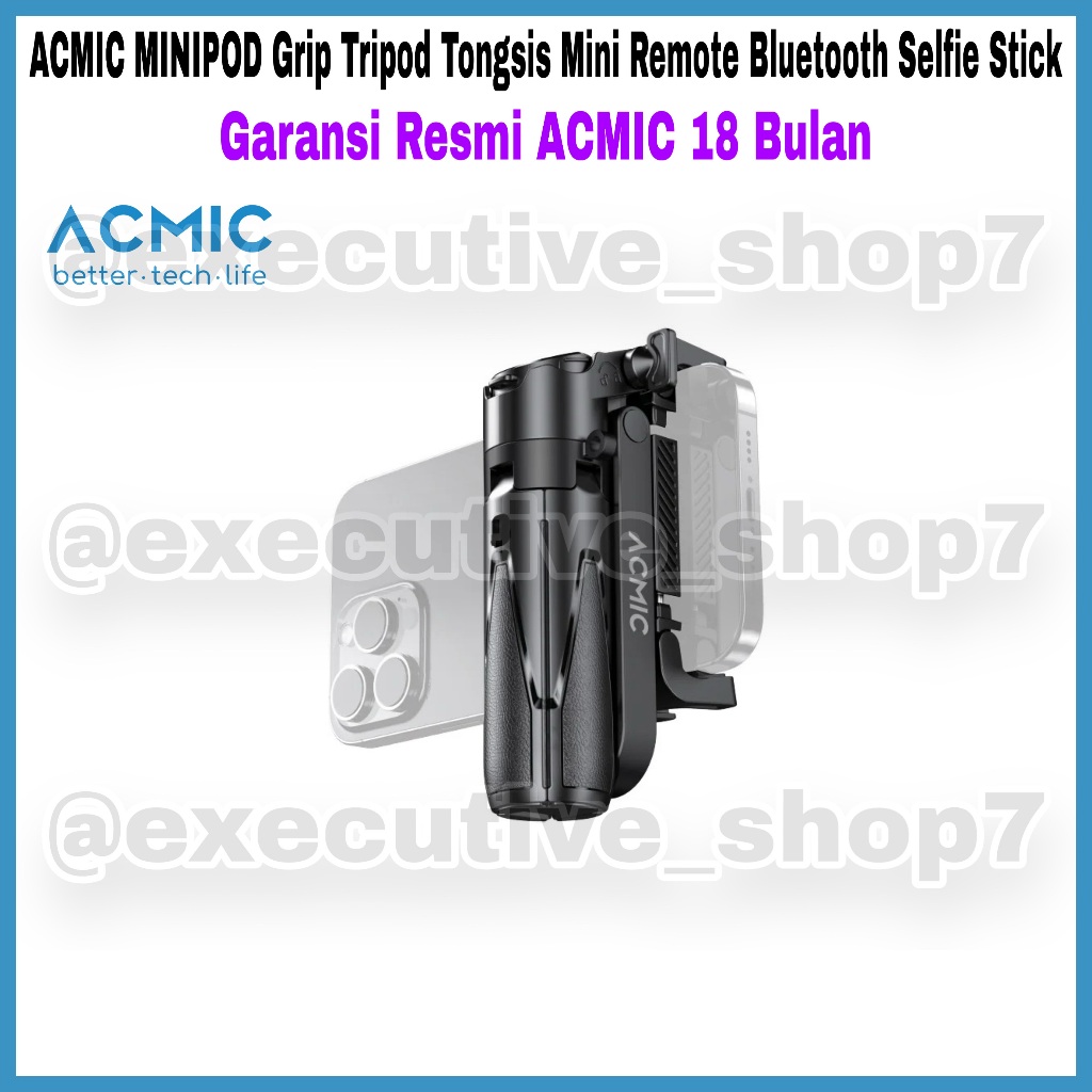 ACMIC MINIPOD Grip ขาตั้งกล้องแหนบ Mini Remote Bluetooth Selfie Stick - ACMIC อย่างเป็นทางการ รับประ