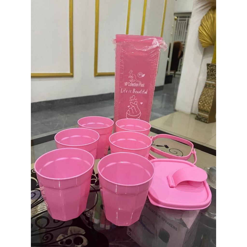 Coolpot Set 6 in 1 Mizoo Bernak| ขวดน้ําดื่ม+แถมแก้ว 6 ใบ