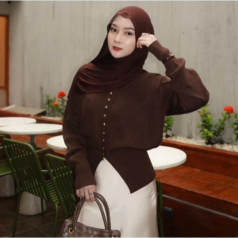 YUMNA CARDY / BASIC CARDIGAN / WOMENS TOP / BASIC KNIT CARDIGAN / CARDIGAN สําหรับผู้หญิงสไตล์เกาหลี