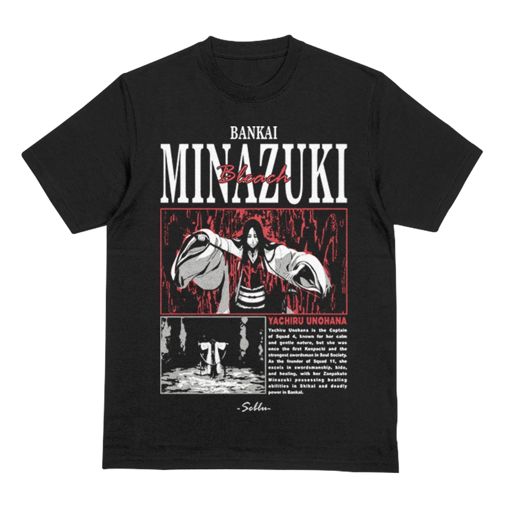 เสื้อยืด Kaos Anime Bleach Bankai Minazuki Kaos Anime Bleach Yachiru Unoahana Cutant Regular - Overs