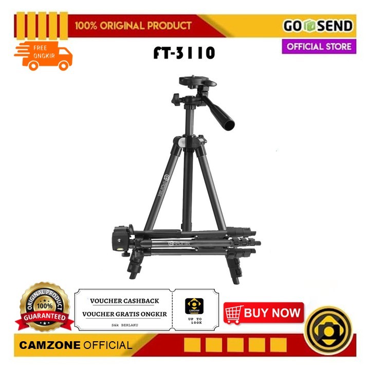 ขาตั้งกล้อง E-Fonik FT 3110 สําหรับกล้อง, HP, Mirrorless, กล้อง Action Cam / Efficient FT 3110