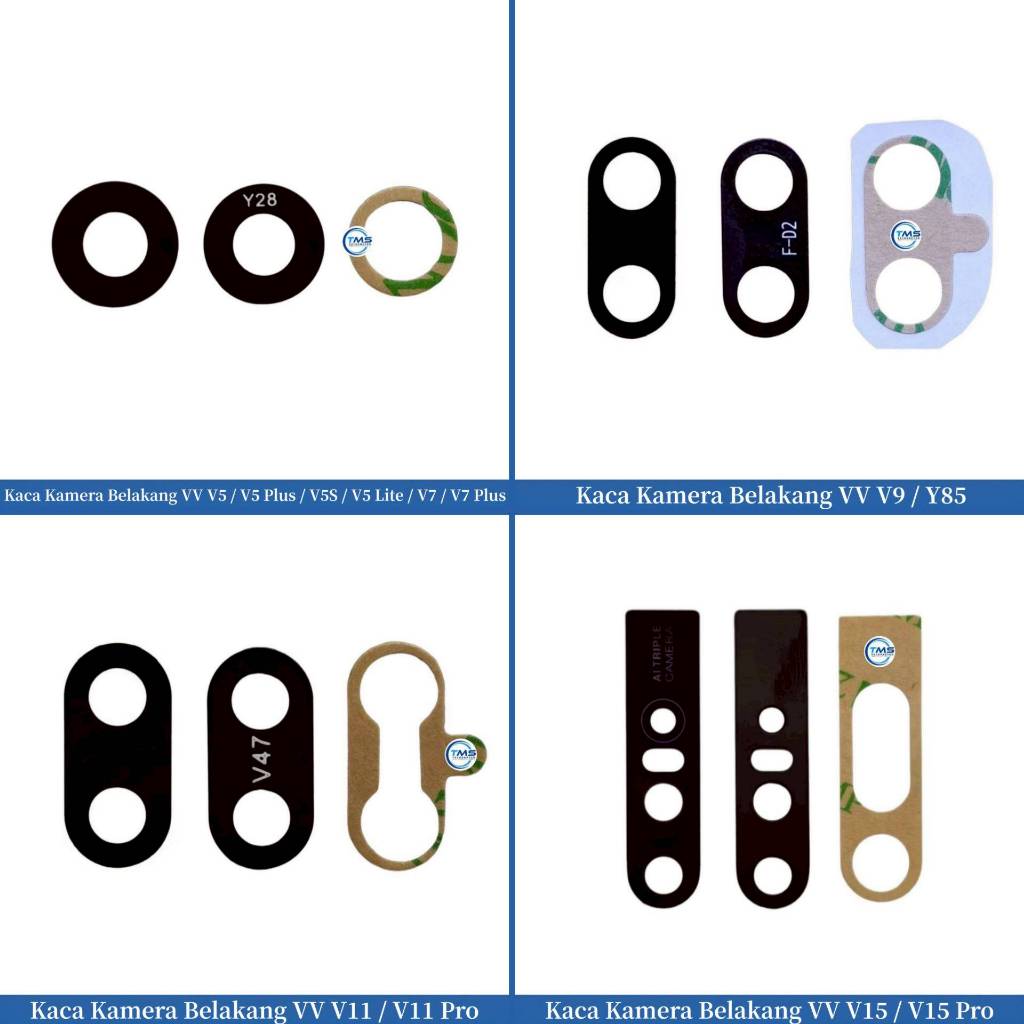 VV V5 V5 Plus V5S V5 Lite V7 V7 Plus V9 Y85 V11 V11 Pro V15 V15 Pro กระจกกล้องด้านหลัง