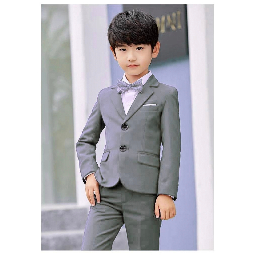 KATUN Bruno ชุดเด็ก ABU blazer set สําหรับเด็กผู้ชาย plus กางเกง ไซส์ 3-14th วัสดุเจาะฝ้าย มีกระเป๋า