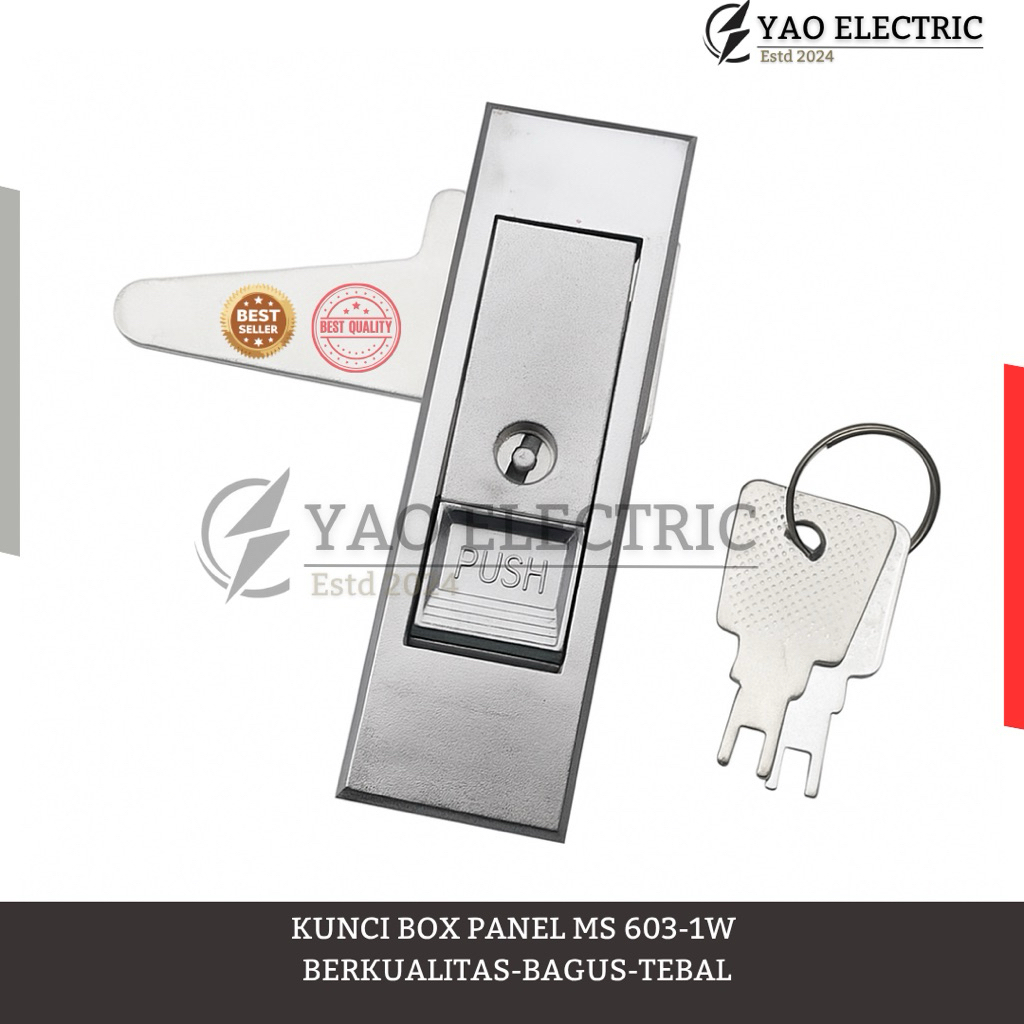 ล็อคแบบกด/ล็อคกล่องแผงไฟฟ้า MS 603-1-W Quality-Good-Thick