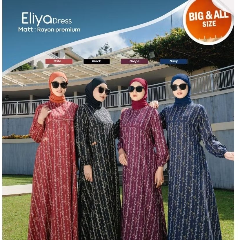 GHIINA FASHION ELIYA PREMIUM RAYON DRESS