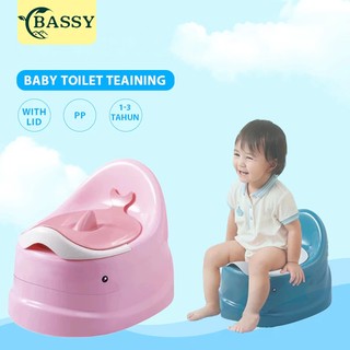 BASSY Toilet Training Anak Baby Closet WC Jongkok Portable Pispot Plastik Anak Toilet Trainer HSB716