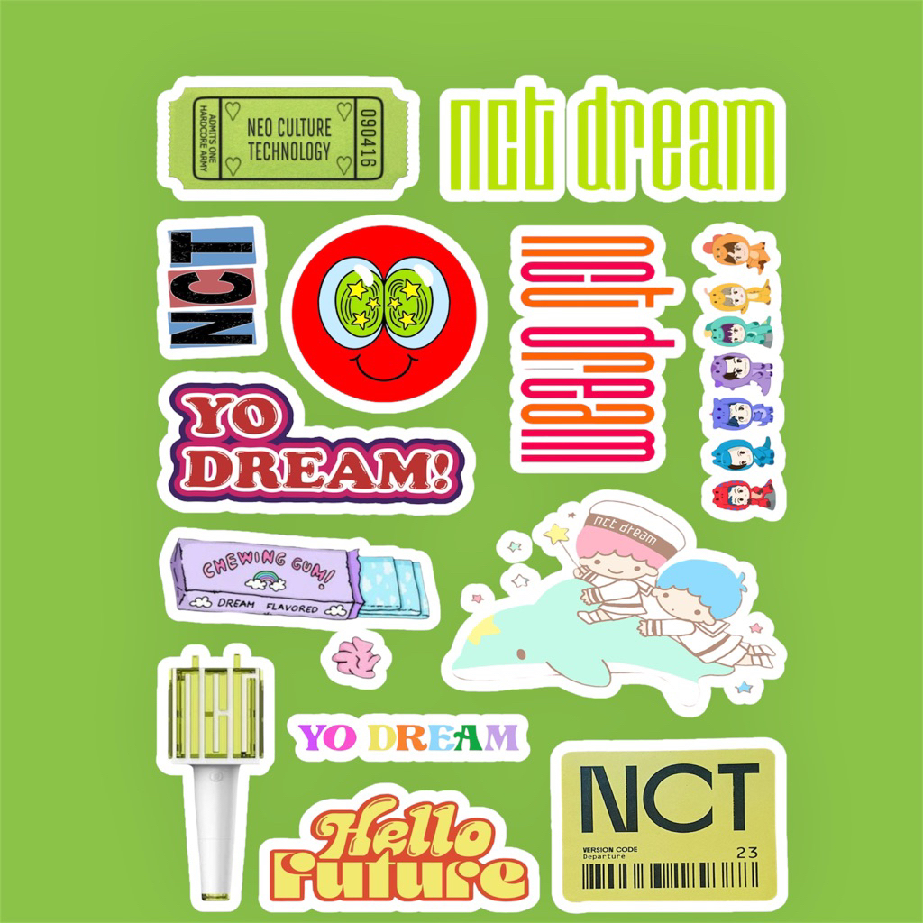 สติ๊กเกอร์ NCT DREAM (ตัด) กันน้ํา / สติ๊กเกอร์ kpop NCT Dream