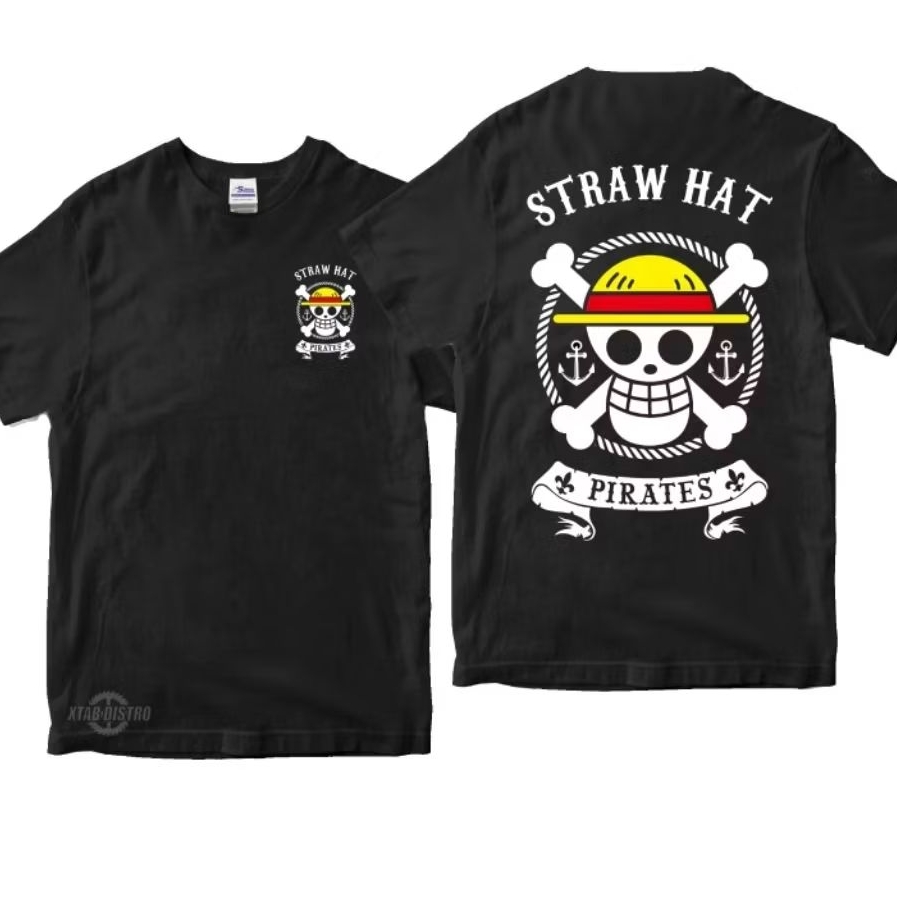 ONE PIECE เสื้อยืด - STRAW HAT อะนิเมะ onepiece luffy ในตัว plastisol