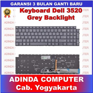 Dell Latitude 3520 3530 E3520 Inspiron 15 3510 3511 3525 5510 5515 คีย์บอร์ดแบ็คไลท์สีเทา