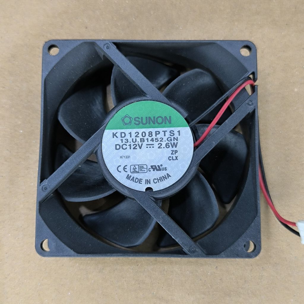 พัดลมสํารองสูง 8CM X 8CM 12V DC 2.6W SUNON