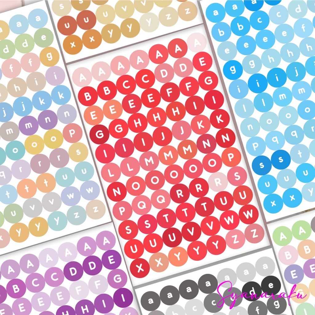 Letter Deco Sticker / Letter Journal Sticker / Aesthetic / Letter Sticker Tumblr DIY สมุดภาพ