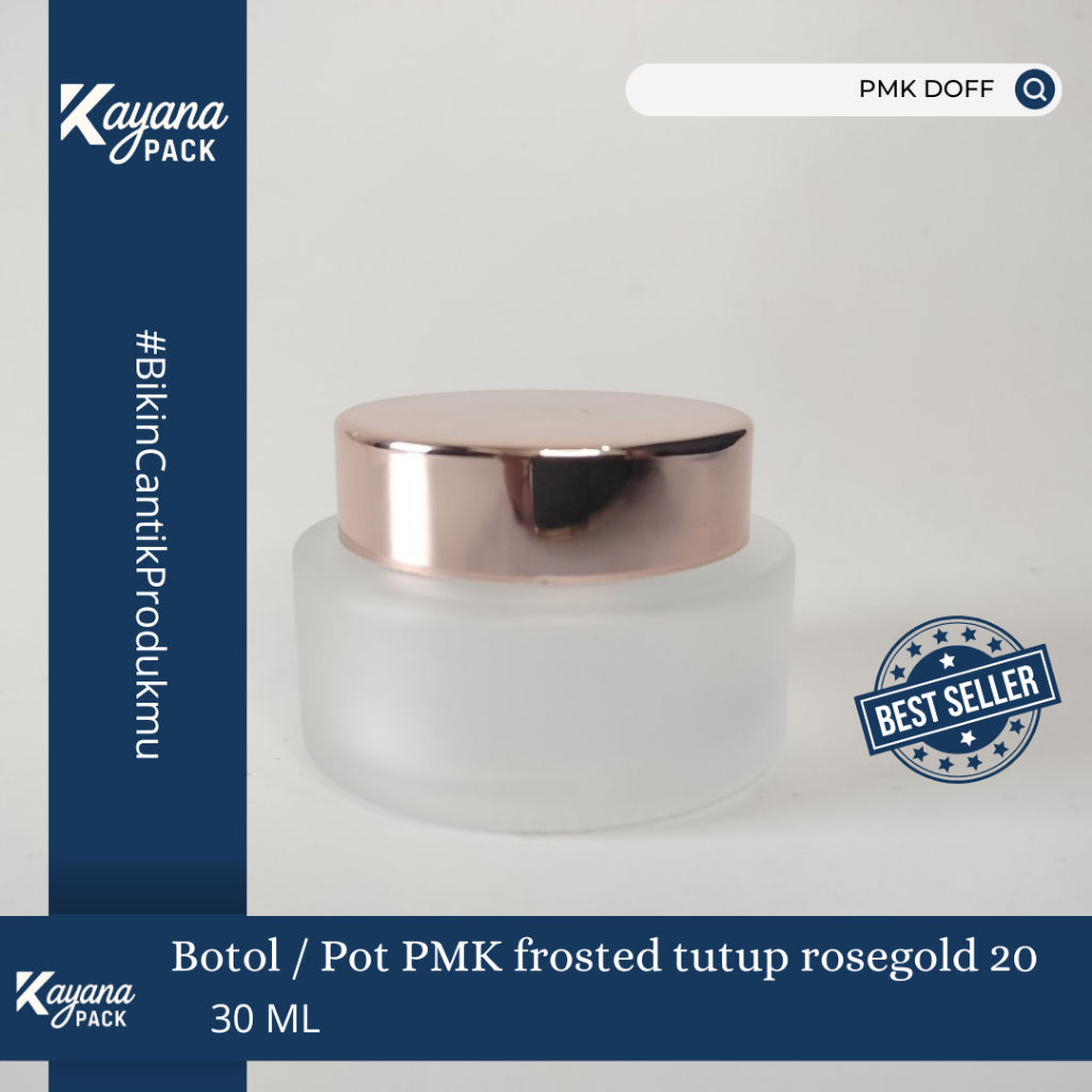 หม้อครีม Jar 30 gr Doff Rosegold Luxury PMK PD คุณภาพดีที่สุด / PMK FROSTED 30GR ROSE GOLD