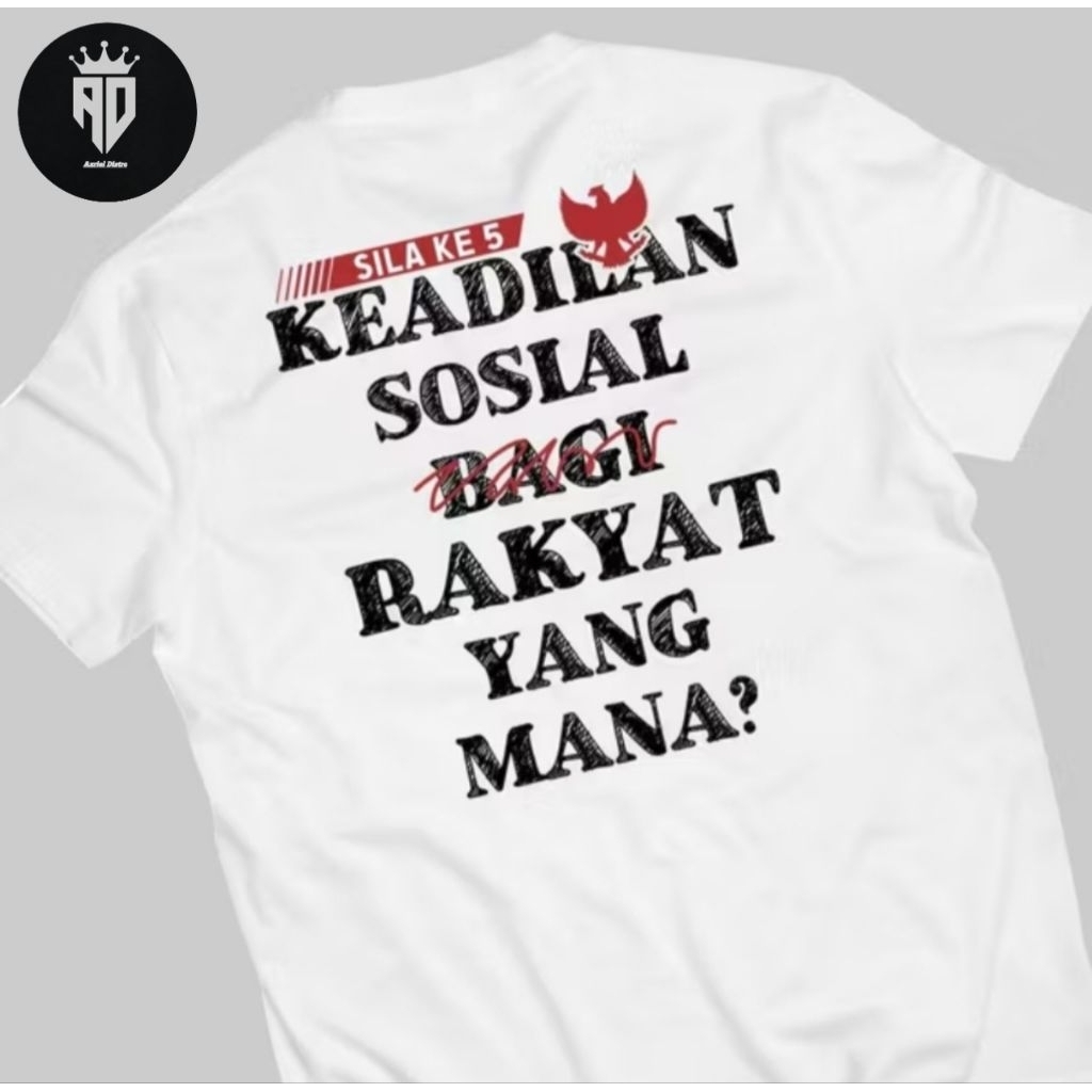เสื้อยืด Social Justice สําหรับคนเสื้อผ้าผู้ชายผู้หญิง Viral Cotton Combed 24s Premium