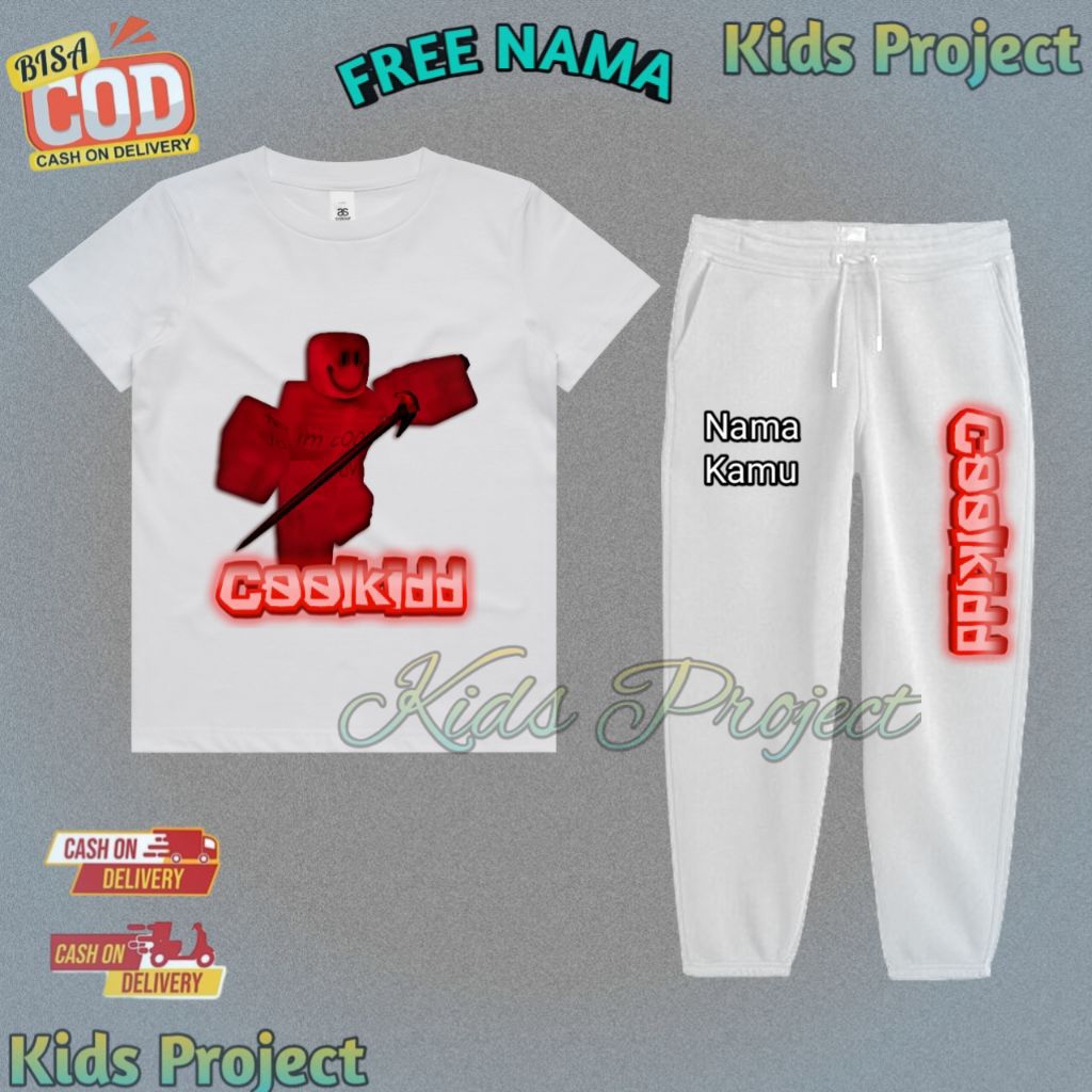 ชุดเสื้อยืดเด็ก Coolkidd Forsaken Roblox