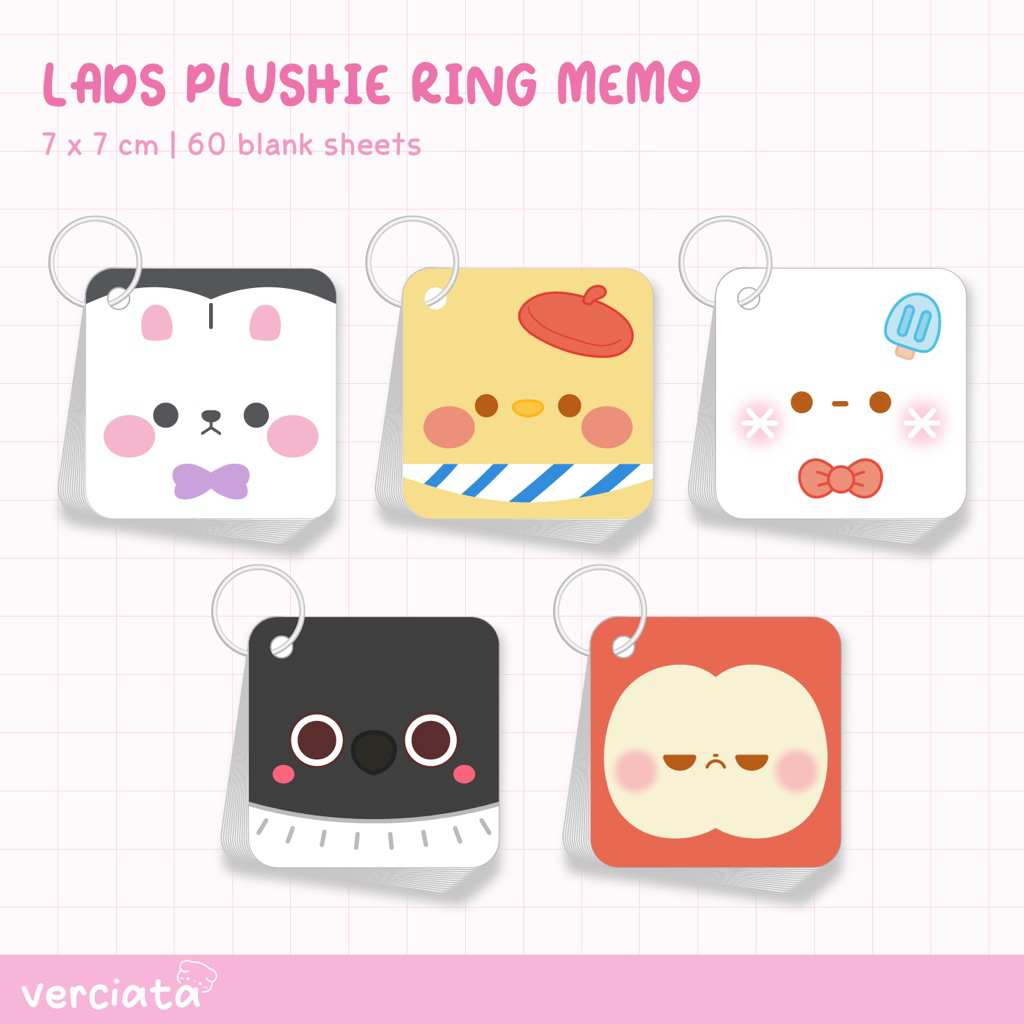 Love and Deepspace Memo Ring - Xavier Bunbun / Rafayel Birb / Zayne Snowman / Sylus Crow / Caleb App