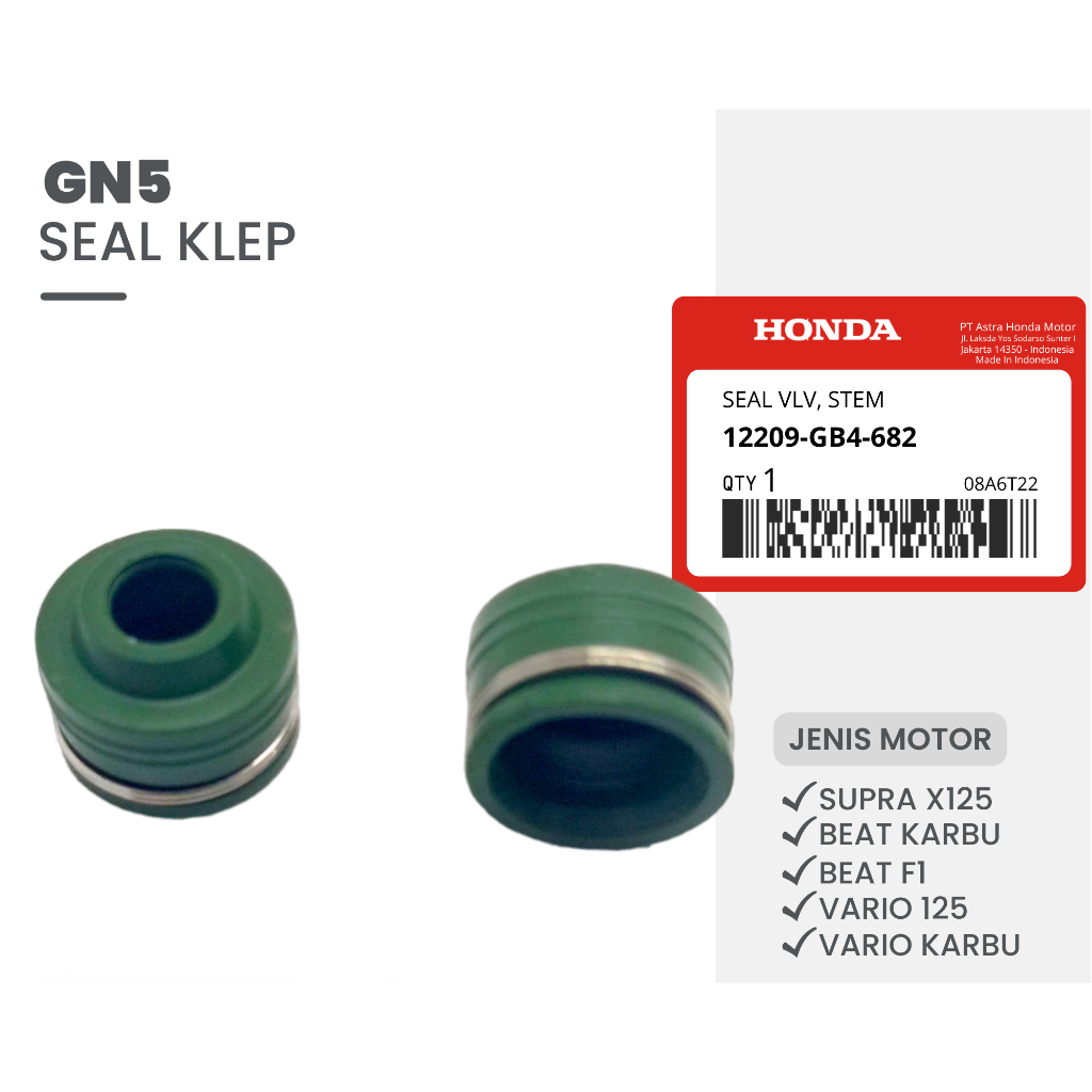 GRAND SUPRA BEAT VARIO VALVE SEAL / GRAND SUPRA BEAT VARIO VALVE SEAL 12209-GB4-681