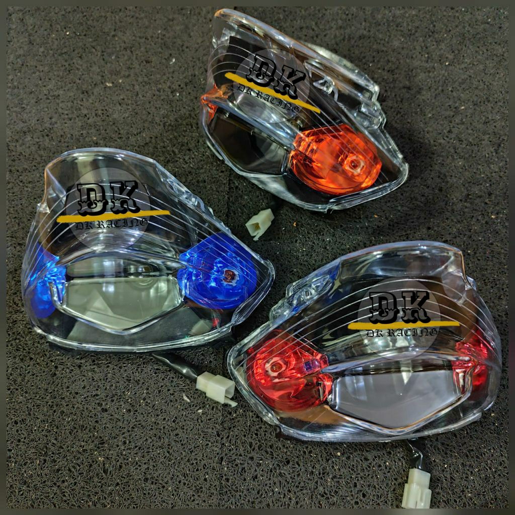 MERAH REAR BRAKE STOP LAMP MIO SOUL CARBON COSTUME ORANGE BLUE RED FULLSET STOPLAMP REAR STOP LAMP MIO SOUL CARBON OLD COSTUME QUALITY