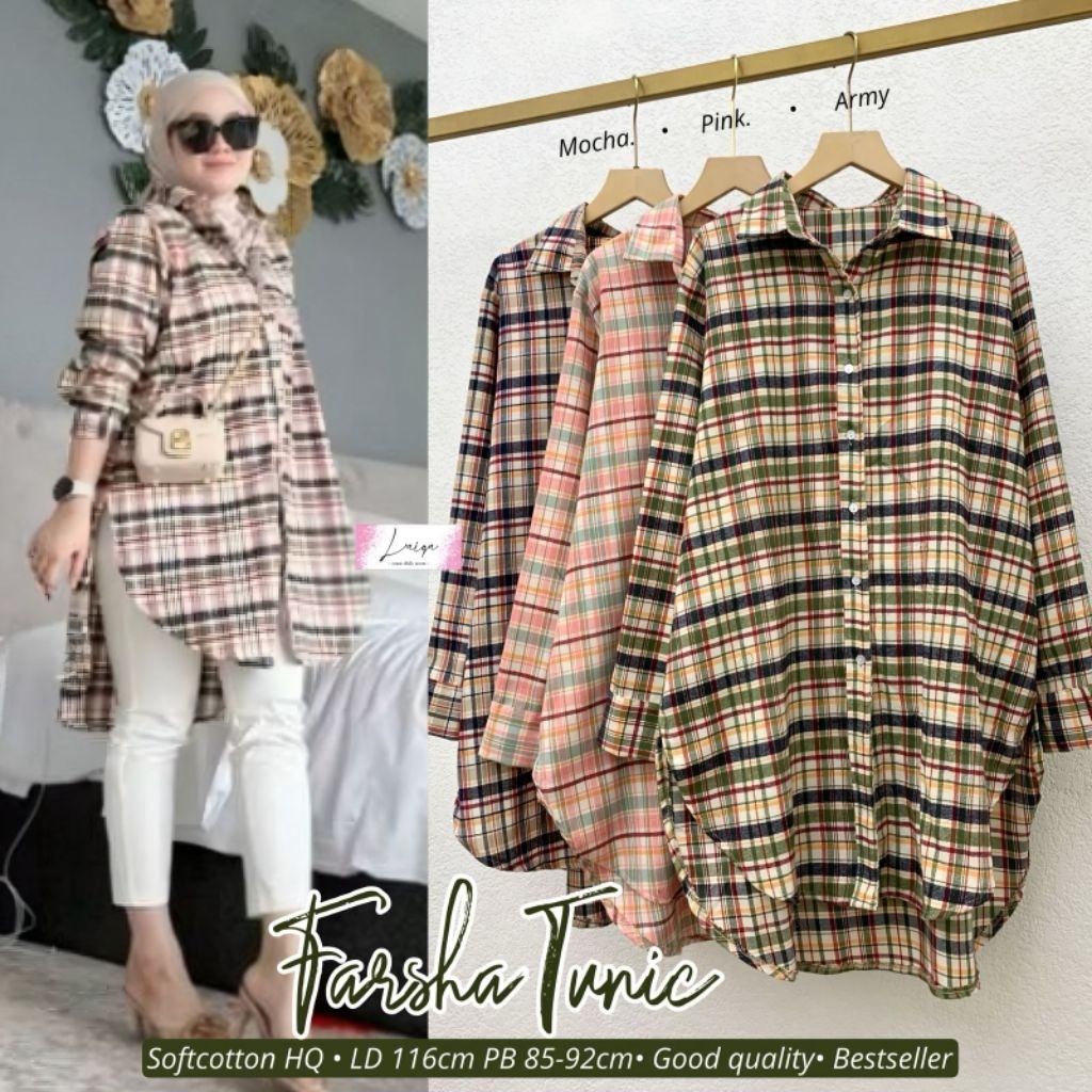 Farsha Tunic Soft Material Karun by Laiqa