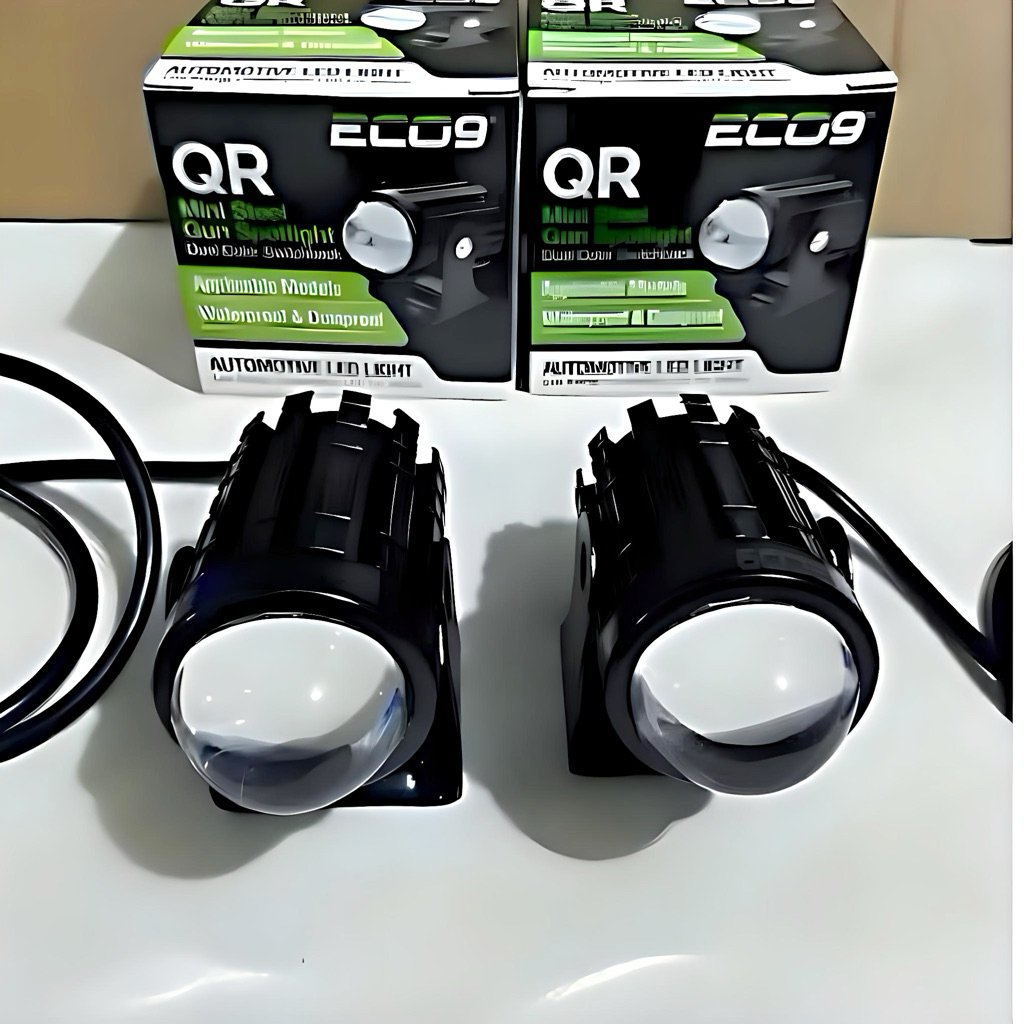 MATA Original Eco9 1-eye 1-eye QR D2 Mini Laser White-White White - ไฟเสริมสีเหลือง